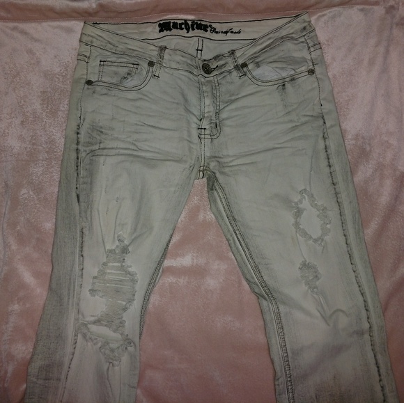 Distressed Machine grey jeans - Picture 4 of 5